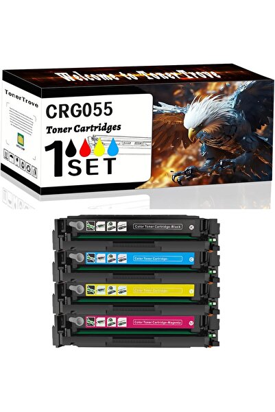 Canon CRG055 ÇİPLİ MUADİL Color 4 RENK LBP664Cdw MF741Cdw MF743Cdw MF745Cdw M...