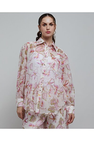 R&B Shirt With Classic Collar And Long Sleeves