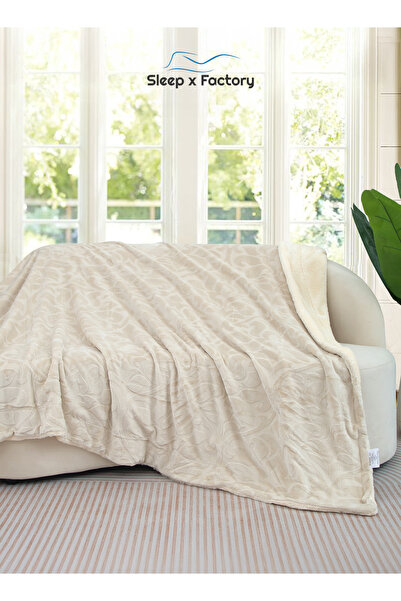 Sleep x Factory 2-Layer Luxury Blanket 230×200 cm – Soft Velvet with Warm Fur...