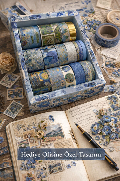 hediyeofisi Hediye Ofisi Van Gogh Temalı Washi Bant Seti 24 Adet | Dekoratif ...