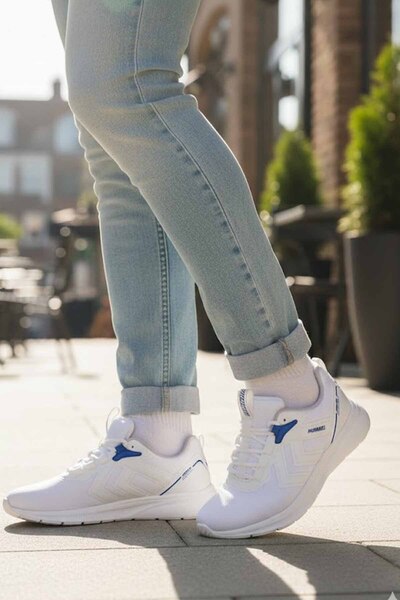 hummel Jayce Unisex Sneaker Shoes 900724-9109White/Blue-C1