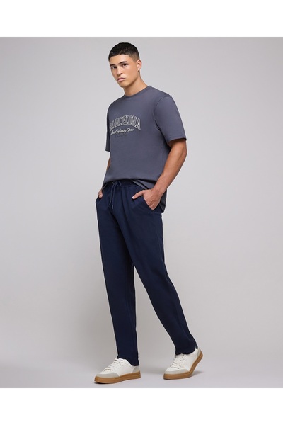 R&B Solid Lounge Pants With Drawstring Waist