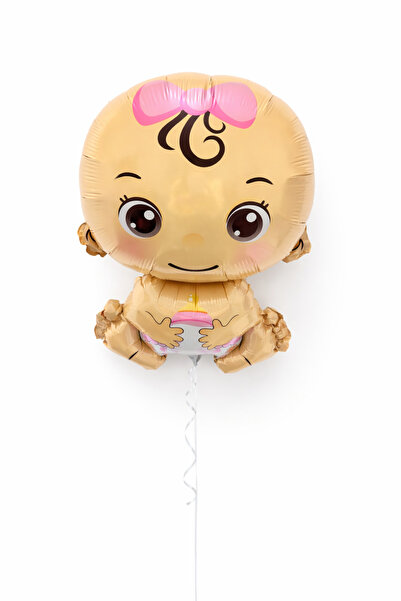 ENG PARTİ DÜNYASI 18 Inch Girl Baby Foil Balloon - Baby Shower Gender Foil Ba...