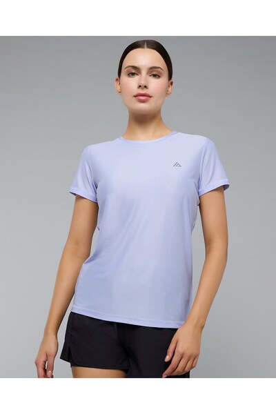 R&B Logo Detail Active T-Shirt With Crew Neck And Short Sleeves