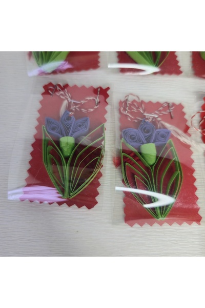 Amma Design Set of 9 Martissoare - Spring Flowers from Quilling