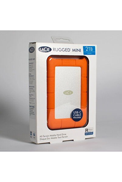 Lacie Rugged Mini 2TB External Hard Drive Portable HDD
