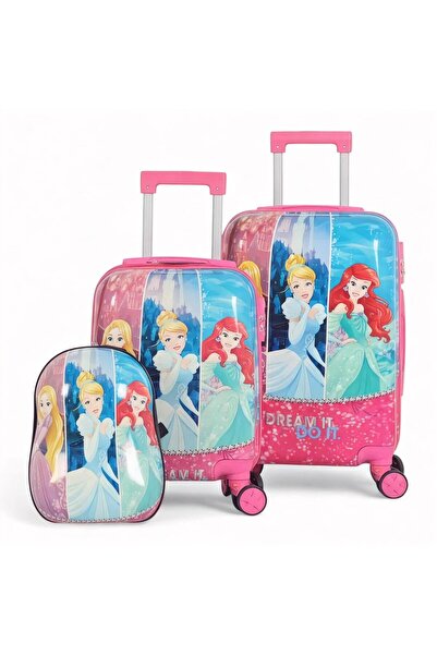 AVIATOR طقم شنط سفر اطفال تتزين بشخصيات مختلفه - مكون من 3 قطع