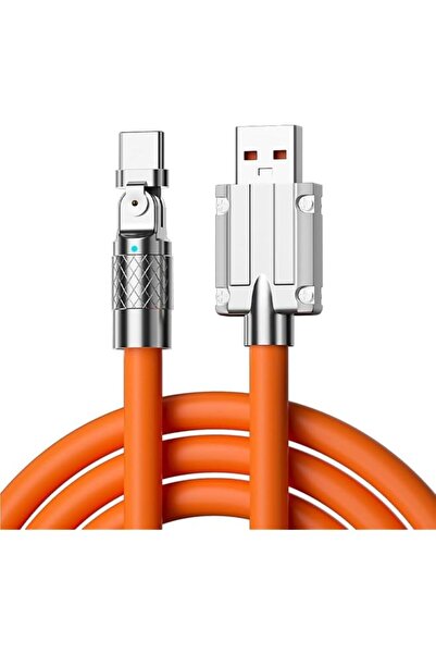 The Bros 120W Super Fast Charge Type-C Liquid Silicone Cable Quick Charge USB...