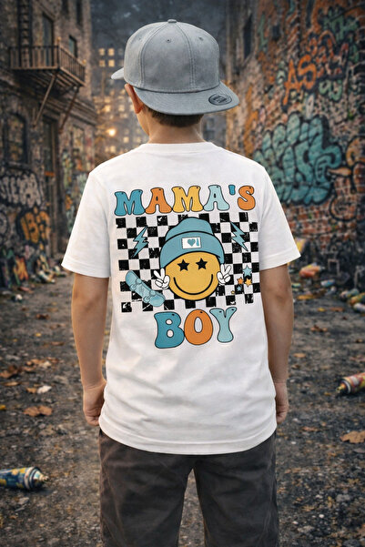 CONSTRAİN Μπλουζάκι για αγόρια  "Mama's Boy " |   Στυλ δρόμου με στάμπα, άνετ...