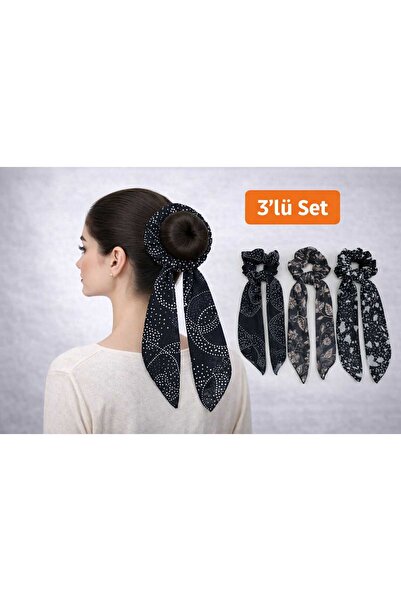 MY TAKI STORE 3 lü fularlı toka seti