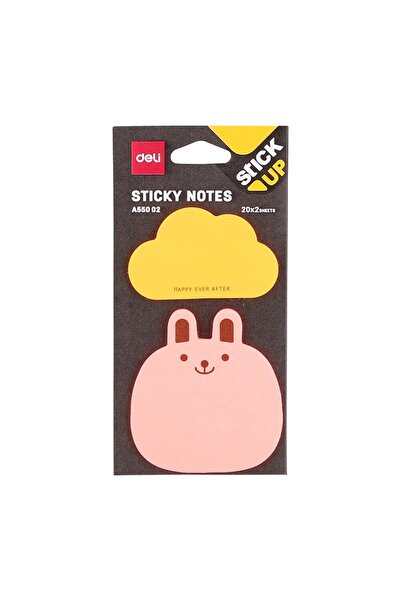 Deli Sticky Notes Yapışkanlı Not Kağıdı 2 Renk 20 Sayfa A55002