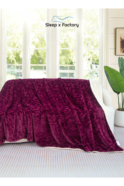Sleep x Factory 2-Layer Luxury Blanket 230×200 cm – Soft Velvet with Warm Fur...