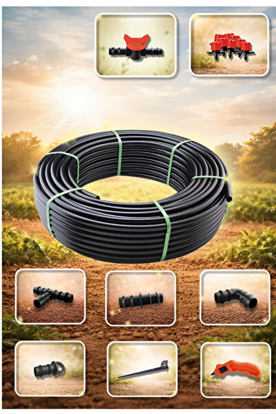 HortumEvi 100 Metre Deliksiz Damla Sulama Sistemi – Ağaç Sulama İçin Hazır Se...