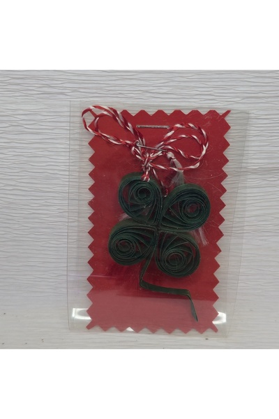 Amma Design Set of 15 Martisors - Quilling Clover, Snowdrop