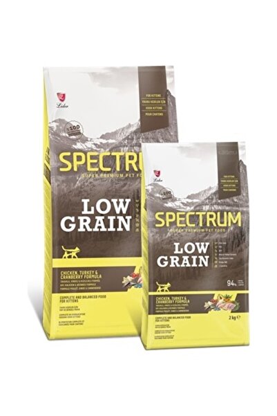 Spectrum Low Grain Tavuk, Hindi ve Kızılcıklı Yavru Kedi Maması 12 kg