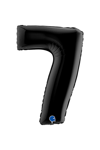 PARTİ SEPETİ بالون رقائقي أسود مقاس 26 بوصة (66 سم) إيطالي 0/9