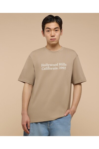 R&B Typography Print Active T-Shirt With Crew Neck And Short Sleeves