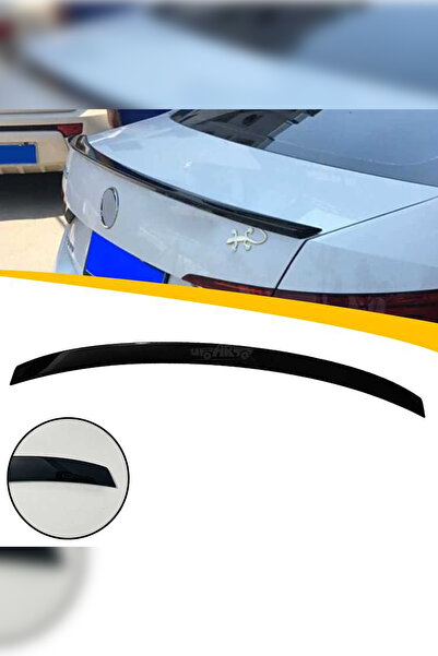 Harphour Skoda SuperB 2016+ Uyumlu Bagaj Üstü Spoiler Pianoblack İthal ABS Pl...