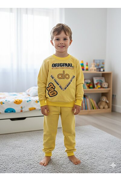 Pandaa pijama Printed Children's Tracksuit Set