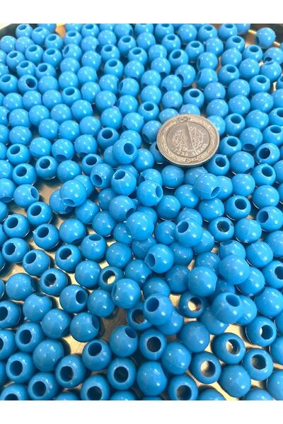 ella'nın çarşısı 100 قطعة من خرز الخروف الأزرق البلاستيكي مقاس 10 مم