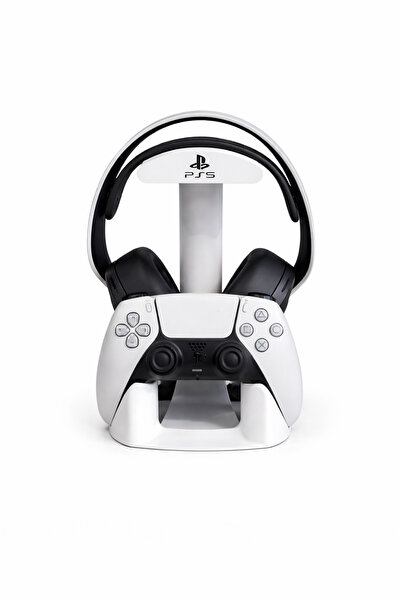 OEM PS5 Kulaklık ve DualSense Kumanda Standı – Çift Bölmeli Düzenleyici – Mas...