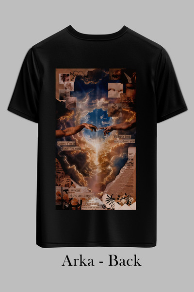OXVİN Adam's A Fool T-shirt sa običnim crnim štampanjem