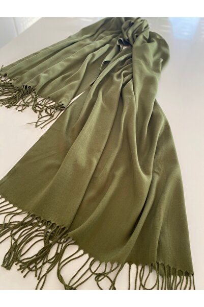 Bohemian Khaki Cashmere Soft Textured Shoulder Scarf (Cashmere) Winter Thick ...