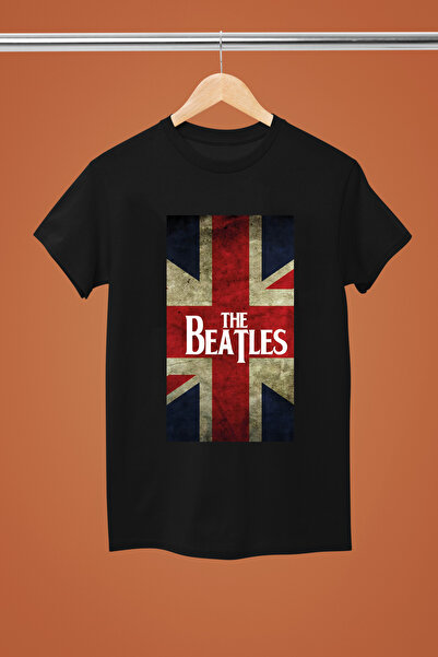 MAGORS Beatles Printed Cotton Short Sleeve Regular Fit Rock Tshirt