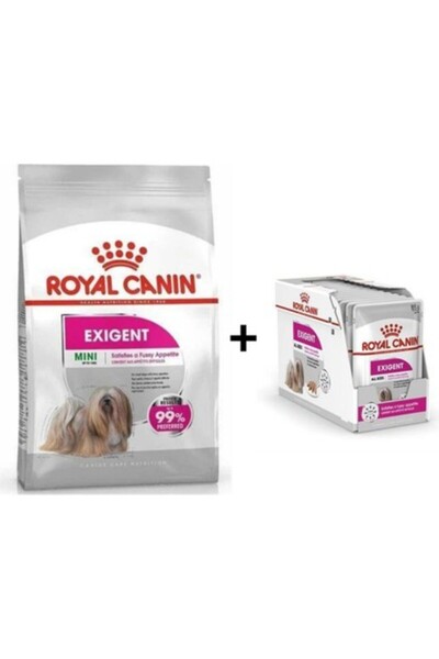 Royal Canin Mini Exigent Köpek Maması 3 kg + 12 Adet Yaş Mama -TY5611280