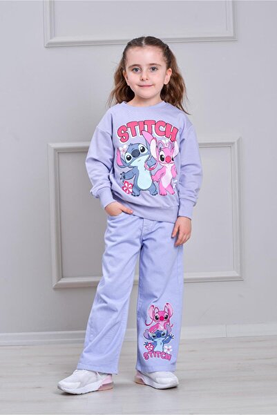 LİLLYPİCCA Детски комплект от две части с принт суитшърт, еластична талия и ш...