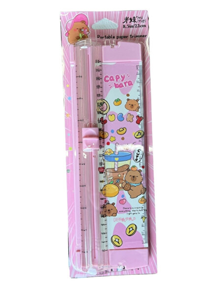 Şehir Online Mağazacılık Kapibara Tasarımlı Pratik Kağıt Kesme Giyotini 32cm-...