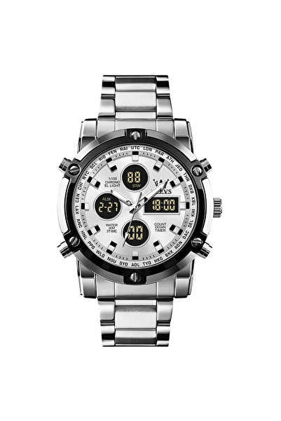 PARAMUN ساعة يد رجالية 1106 بقطر 48 ملم بحركة إلكترونية