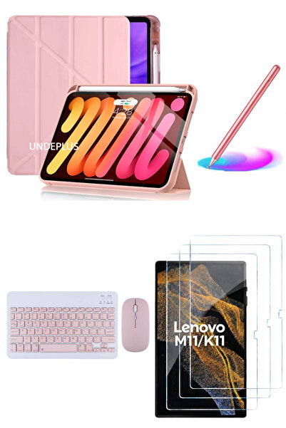 Covpor Lenovo Tab M11-SET /tab K11 11inç 2024 Kılıf Kalem Bölmeli Kılıf+Klavy...