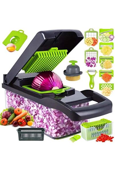 Generic Vegetable Cutter, Potato Cutter, Salad Cutter | 16 in 1 Multifunction...