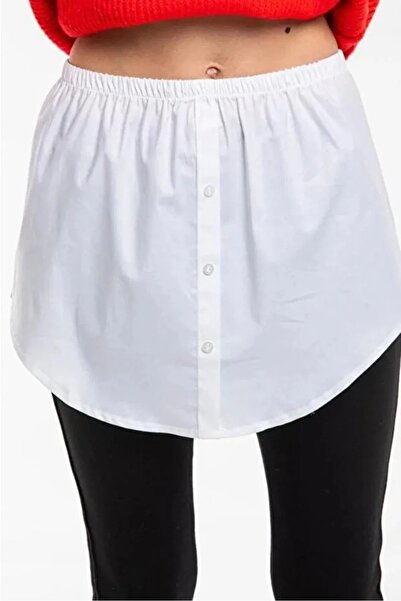 Corradeo Giyim Women's Tunic Look Half Shirt Bottom