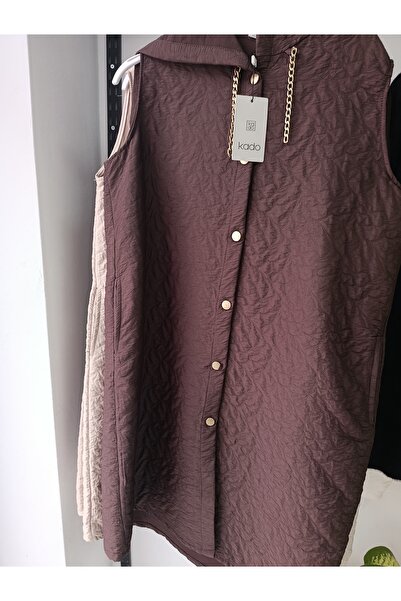 KADO Kapişonlu kapitone battal boy yelek