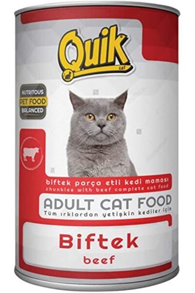Quik Biftekli Kedi Konservesi 415 Gr, Yetişkin CK557712 CMM5573805