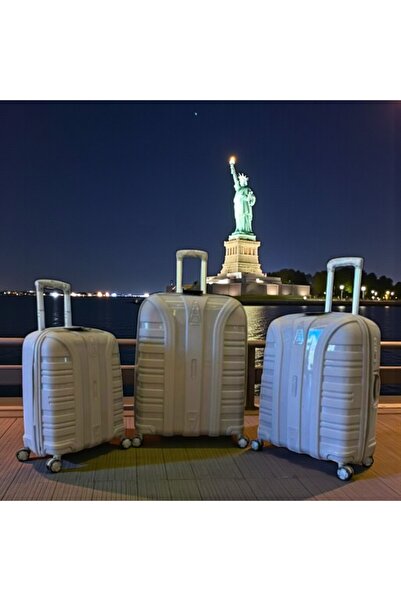 kapella ACCORD KIRILMAZ PP VALİZ GRİ 3'LÜ SET