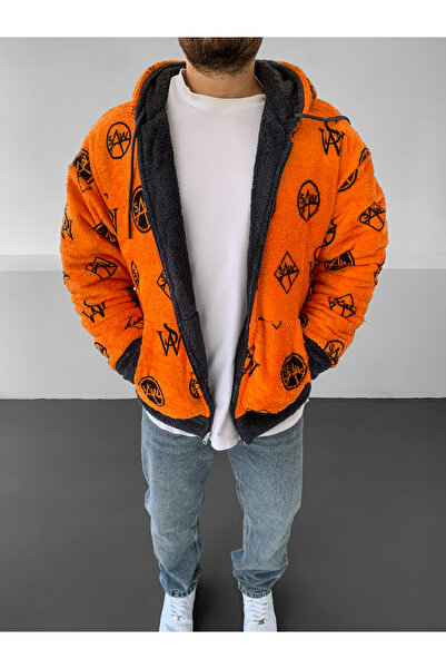 BUPPO Double-Sided Thick Hooded Oversize Plush Coat