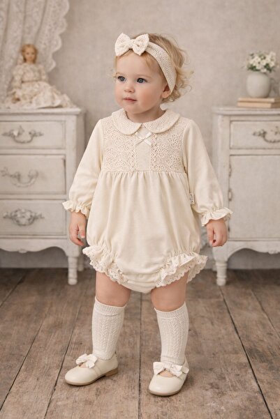 Minytrendy Girls Baby Concept Outfit Vintage Newborn Jumpsuit Romper Set Baby Festive Gift
