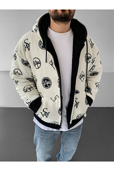 BUPPO Double-Sided Thick Hooded Oversize Plush Coat