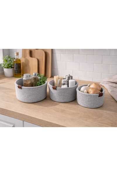 SOFT HOME JÜT 3'LÜ SEPET ORGANİZER