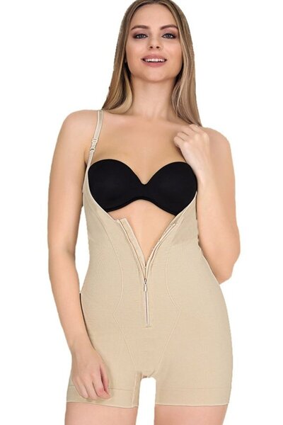 bipamuk Women's Adjustable Strap Corset with Short Legs, Agrafl Closure at Wa...