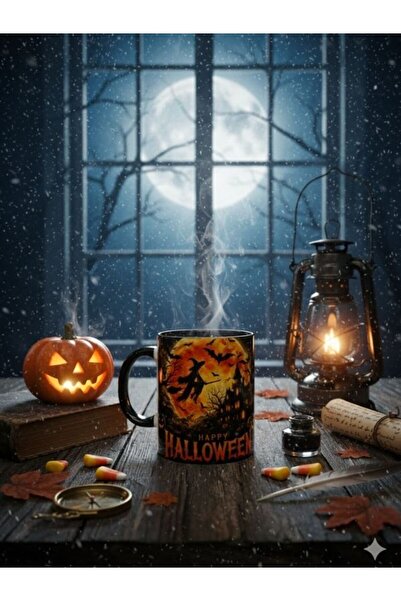 Viyalente 300 ml Witch Halloween Concept Porcelain Mug Machine Washable
