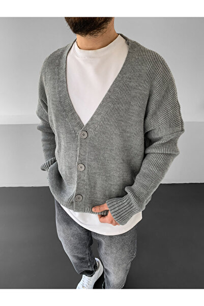 BUPPO Buttoned Premium Oversized Knitwear Knitted Cardigan