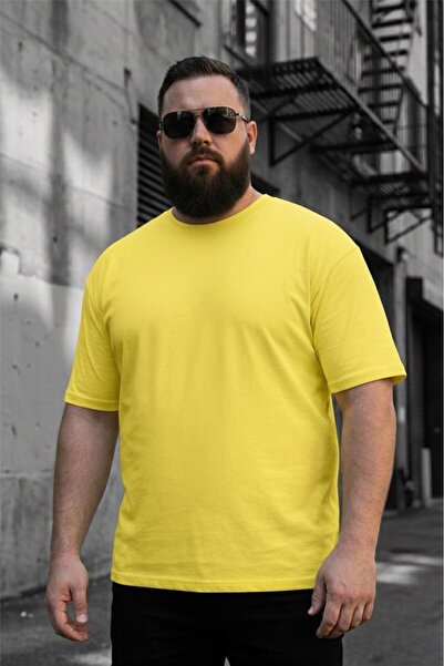 Oksit Kapty Ανδρικό T-Shirt μεγάλου μεγέθους, βαμβακερό, με λαιμόκοψη ποδηλάτ...