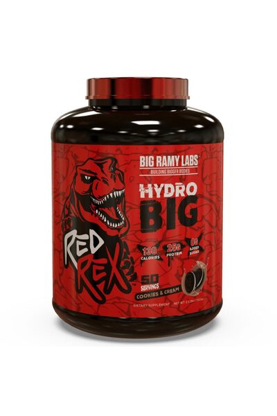 BIG RAMY LABS ريد ريكس هايدرو بيغ، بنكهة الكوكيز والكريمة، 3.5 رطل