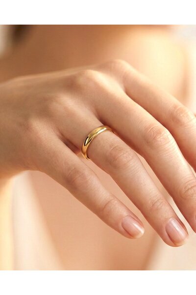 İNDİGO TAKI Sade 3 mm 14 Ayar Altın Alyans