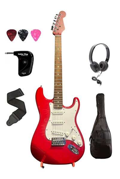 müzikhane elektro gitar kulaklık amfisi ve kulaklık kılıf askı pena