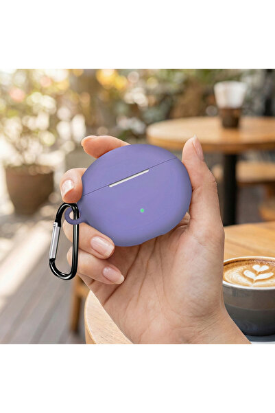 CaseOnn حافظة هواوي فري بادز 5i/هواوي فري بادز 6i مع حزام، سيليكون غير لامع ب...